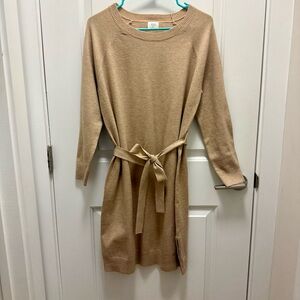 Common Threads Tan Sweater Dress Size Mp